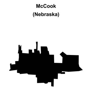 McCook (Nebraska) boş ana hat haritası