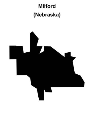 Milford (Nebraska) boş ana hat haritası