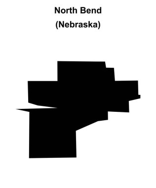 North Bend (Nebraska) boş dış hat haritası