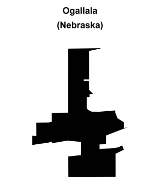 Ogallala (Nebraska) boş ana hat haritası