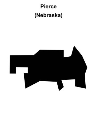 Pierce (Nebraska) boş ana hat haritası