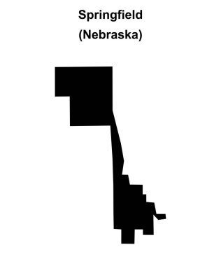 Springfield (Nebraska) boş ana hat haritası