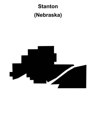 Stanton (Nebraska) boş ana hat haritası