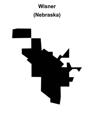 Wisner (Nebraska) boş ana hat haritası