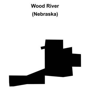 Wood River (Nebraska) boş ana hat haritası