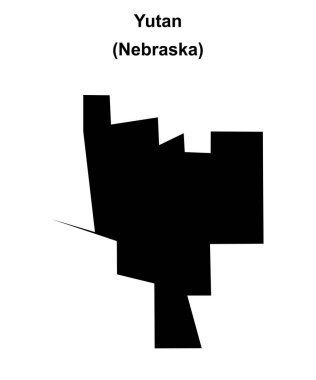 Yutan (Nebraska) boş ana hat haritası