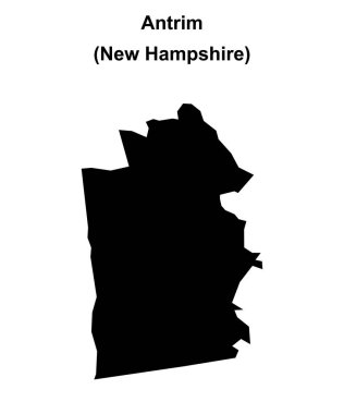 Antrim (New Hampshire) boş ana hat haritası