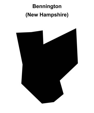 Bennington (New Hampshire) boş ana hat haritası