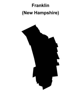 Franklin (New Hampshire) boş ana hat haritası