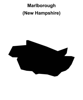 Marlborough (New Hampshire) boş ana hat haritası