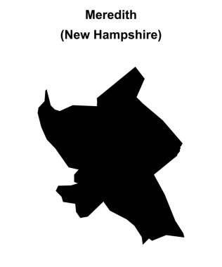 Meredith (New Hampshire) boş ana hat haritası