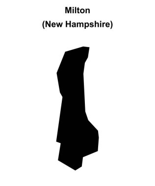 Milton (New Hampshire) boş ana hat haritası