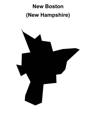 Yeni Boston (New Hampshire) boş ana hat haritası