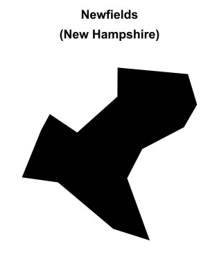 Newfields (New Hampshire) boş ana hat haritası