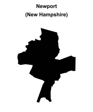 Newport (New Hampshire) boş ana hat haritası