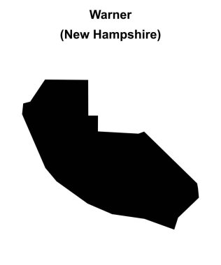 Warner (New Hampshire) boş ana hat haritası