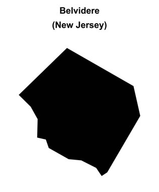 Belvidere (New Jersey) boş ana hat haritası