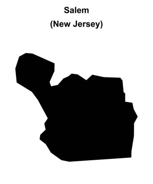 Salem (New Jersey) boş ana hat haritası