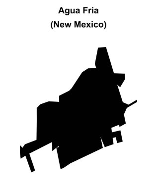 Agua Fria (New Mexico) boş ana hat haritası