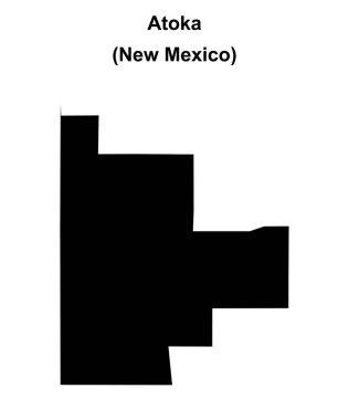 Atoka (New Mexico) boş ana hat haritası