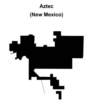 Aztek (New Mexico) boş ana hat haritası