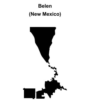 Belen (New Mexico) boş ana hat haritası