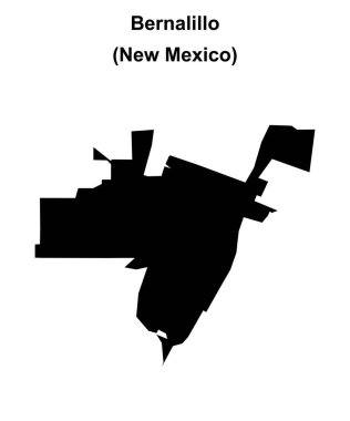 Bernalillo (New Mexico) boş ana hat haritası