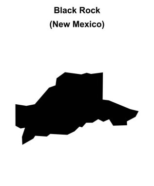 Kara Kaya (New Mexico) boş ana hat haritası