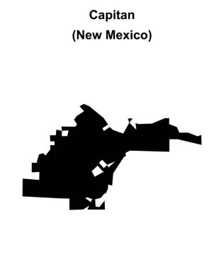 Capitan (New Mexico) boş ana hat haritası