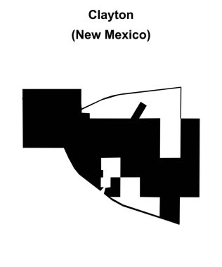 Clayton (New Mexico) boş ana hat haritası