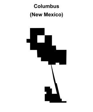Columbus (New Mexico) boş ana hat haritası