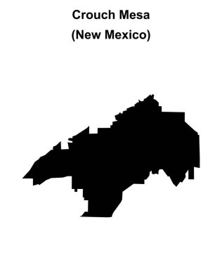 Çömel Mesa (New Mexico) boş ana hat haritası