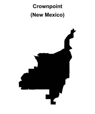 Crownpoint (New Mexico) boş ana hat haritası