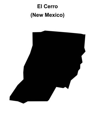 El Cerro (New Mexico) boş ana hat haritası