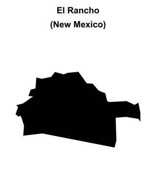El Rancho (New Mexico) boş ana hat haritası