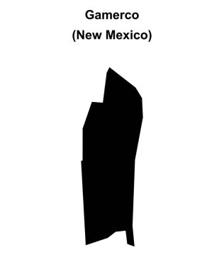 Gamerco (New Mexico) boş ana hat haritası