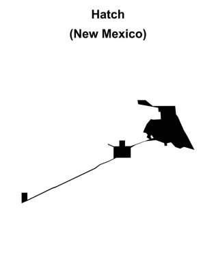 Kapak (New Mexico) boş ana hat haritası