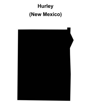 Hurley (New Mexico) boş ana hat haritası