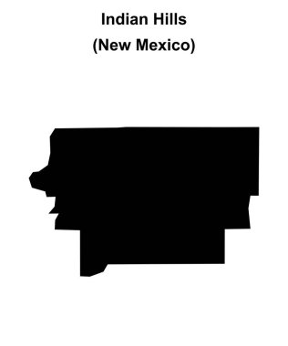 Indian Hills (New Mexico) boş ana hat haritası