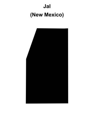 Jal (New Mexico) boş ana hat haritası