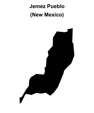 Jemez Pueblo (New Mexico) boş ana hat haritası