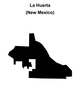 La Huerta (New Mexico) boş ana hat haritası