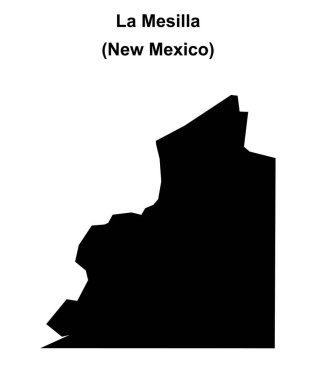 La Mesilla (New Mexico) boş ana hat haritası