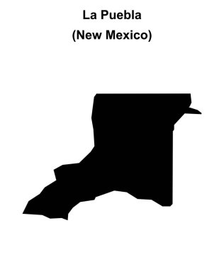 La Puebla (New Mexico) boş ana hat haritası