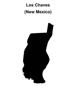 Los Chaves (New Mexico) boş ana hat haritası