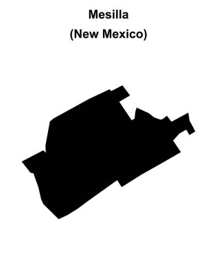 Mesilla (New Mexico) boş ana hat haritası