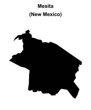 Mesita (New Mexico) boş ana hat haritası
