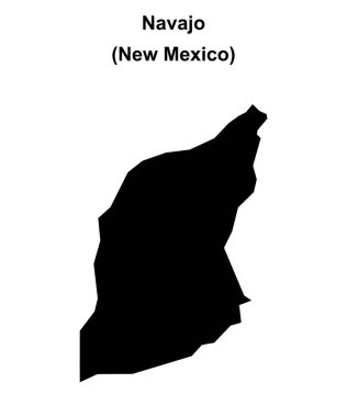 Navajo (New Mexico) boş ana hat haritası