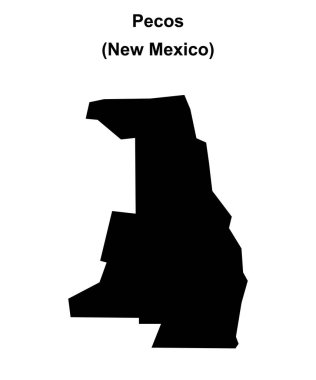 Pecos (New Mexico) boş ana hat haritası