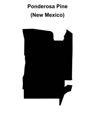 Ponderosa Çamı (New Mexico) boş ana hat haritası